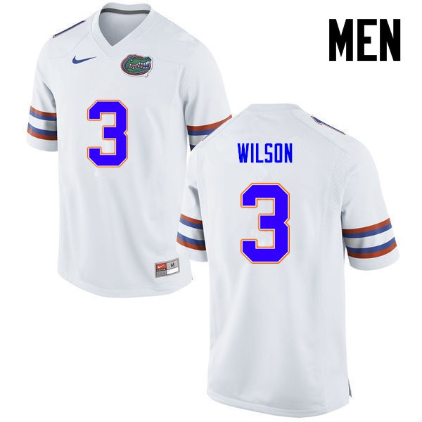 Florida Gators Men #3 Marco Wilson College Football Jersey White